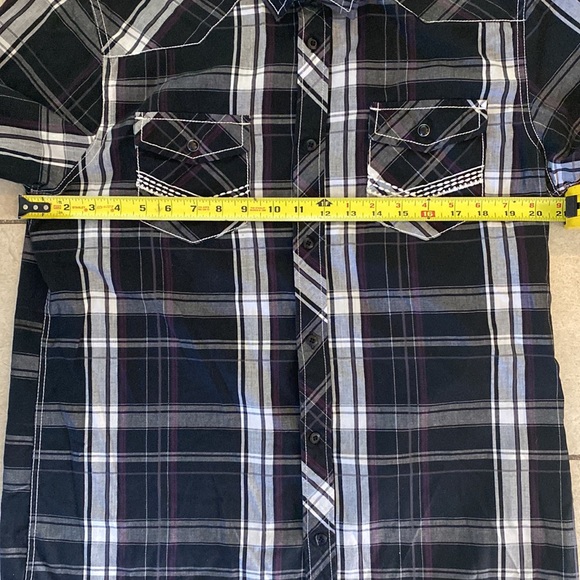 Chalc Mens Short Sleeve Shirt Size Large - Picture 4 of 8